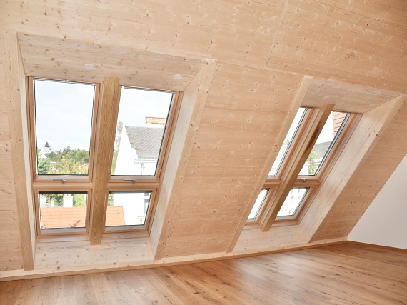 Dachschr&auml;ge aus Holz